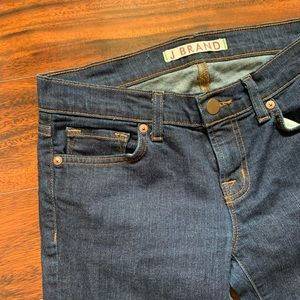 J Brand | 7/8 Dark Denim Straight Leg Jean
